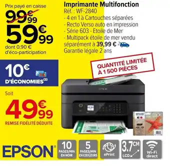 Carrefour Market Imprimante multifonction offre