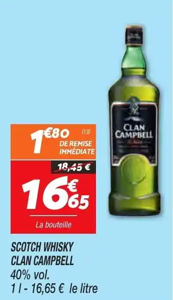 Netto Scotch whisky CLAN CAMPBELL offre