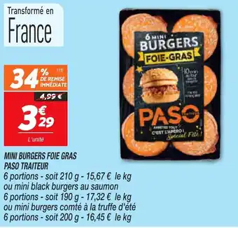 Mini burgers foie gras paso traiteur