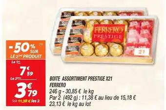 Netto Boite assortiment prestige X21 FERRERO offre
