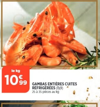 Bi1 Gambas Entieres Cuites Réfrigérées offre