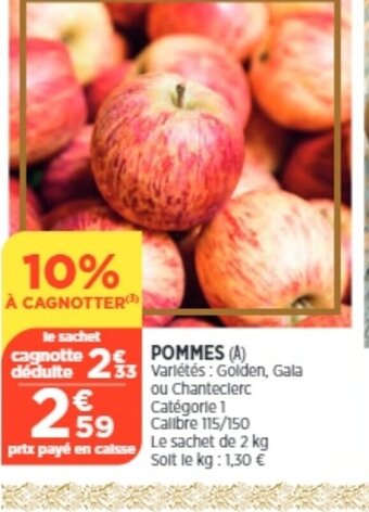 Bi1 Pommes offre