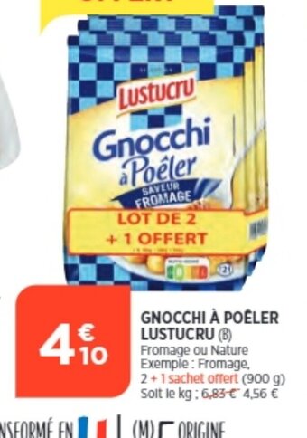 Bi1 Gnocchi à Poêler Lustucru offre
