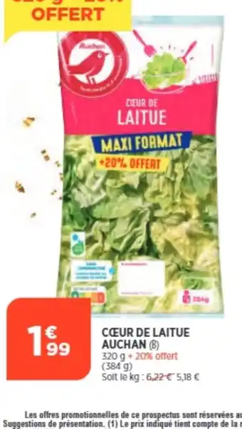 Coeur de Laitue Auchan