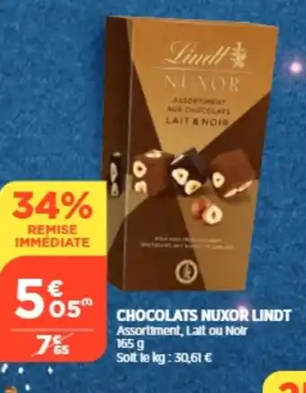 Bi1 Chocolats Nuxor Lindt offre