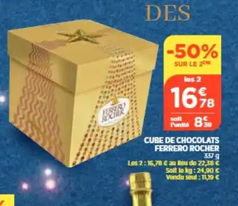 Bi1 Cube de Chocolats Ferrero Rocher offre
