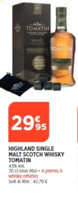 Bi1 Highland Single Malt Scotch Whisky Tomatic offre