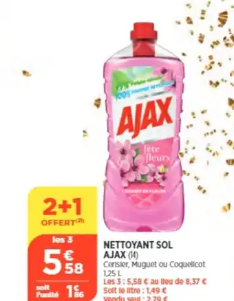 Bi1 Nettoyant Sol Ajax offre
