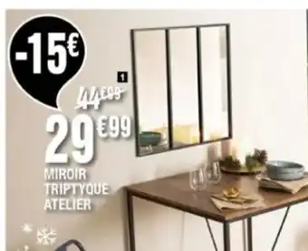 Miroir Trityque Atelier
