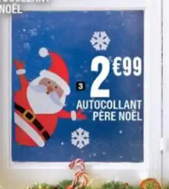 La Foir'Fouille Autocollant Pere Noel offre
