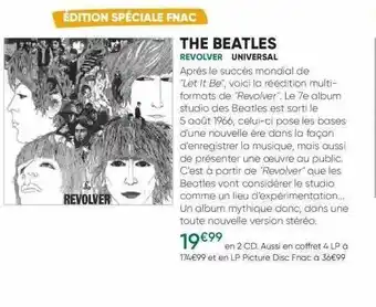 Fnac The beatles - revolver - universal offre