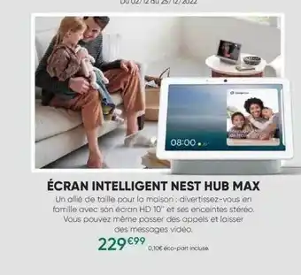 Ăcran intelligent nest hub max