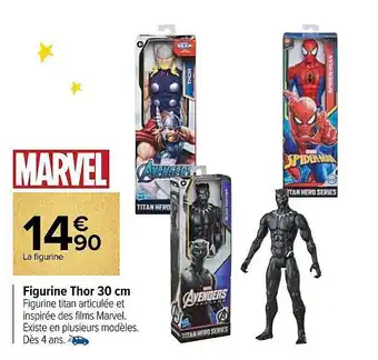 Carrefour Market Figurine thor 30 cm marvel offre