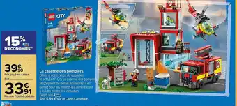 Carrefour Market La caserne des pompiers lego city offre