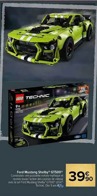 Carrefour Market Ford mustang shelby gt500 lego technic offre