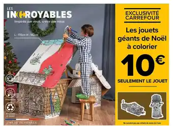 Carrefour Market Les jouets géants de noël à colorier offre