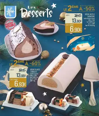 Match Bûche glacée l'angelys, bûche nestlé signature offre