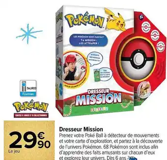 Carrefour Market Dresseur mission pokémon offre