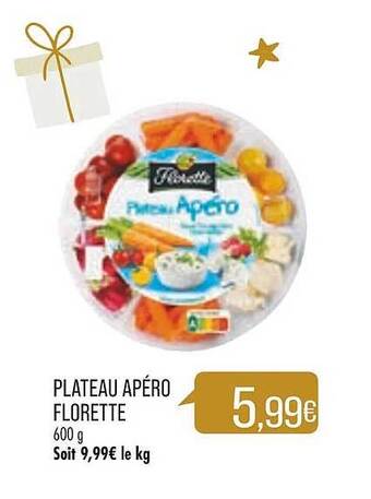 Match Plateau apéro florette offre