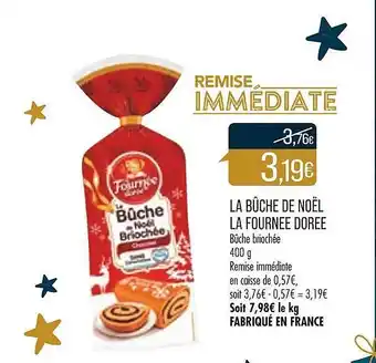 Match La bûche de noël la fournée dorée offre
