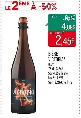 Match Bière victoria offre