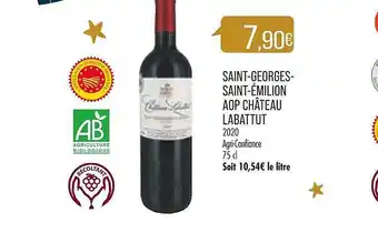 Match Saint-georges - saint-émilion aop château labattut offre