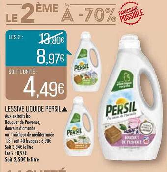 Match Lessive liquide persil offre