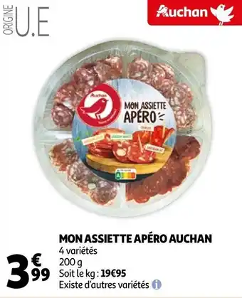 Auchan Mon assiette apéro auchan offre