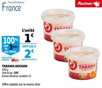 Auchan Tarama auchan offre