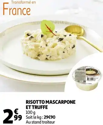 Auchan Risotto mascarpone et truffe offre