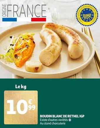 Auchan Boudin blanc de rethel igp offre