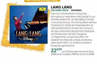 Lang lang - the disney book - universal