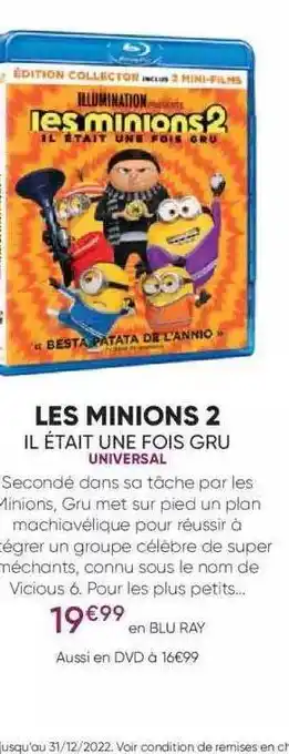 Les minions 2 - il était une fois gru - universal