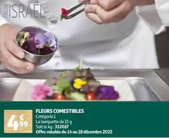 Auchan Fleurs comestibles offre