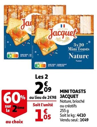 Mini toasts JACQUET