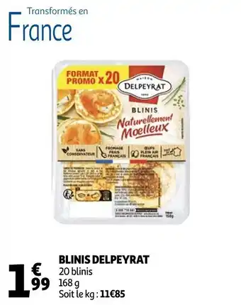Auchan Blinis DELPEYRAT offre