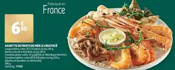 Auchan Assiette de fruits de mer le crustacé offre