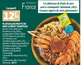 Auchan Plateau de fruits de mer le récif tourteau offre