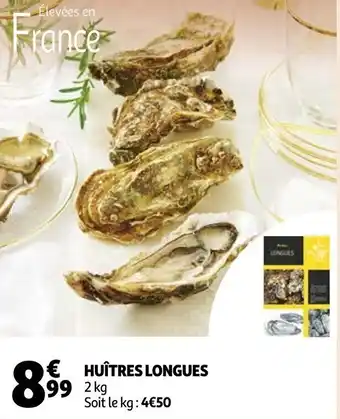 Auchan Huîtres longues offre