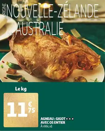 Auchan Agneau : gigot avec os entier offre