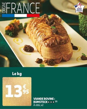 Auchan Viande bovine : rumsteck offre