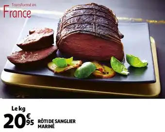 Auchan Rôti de sanglier mariné offre