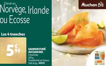 Auchan Saumon fumé auchan bio offre