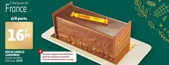 Auchan Bûche vanille carambar offre