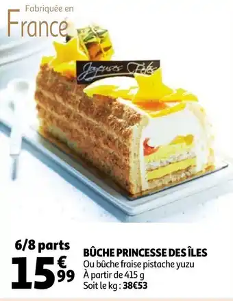 Auchan Bûche princesse des îles offre