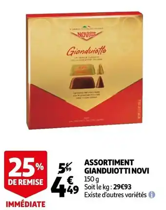Auchan Assortiment gianduiotti NOVI offre