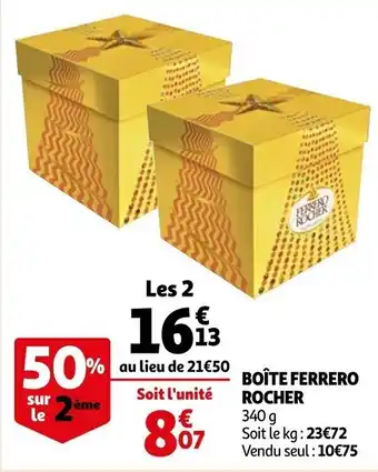 Auchan Boîte FERRERO ROCHER offre