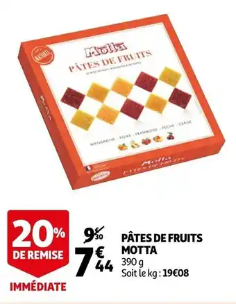 Auchan Pâtes de fruits MOTTA offre