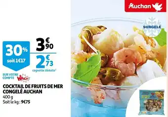 Auchan Cocktail de fruits de mer congelé auchan offre