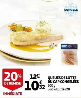 Auchan Queues de lotte du cap congelées offre